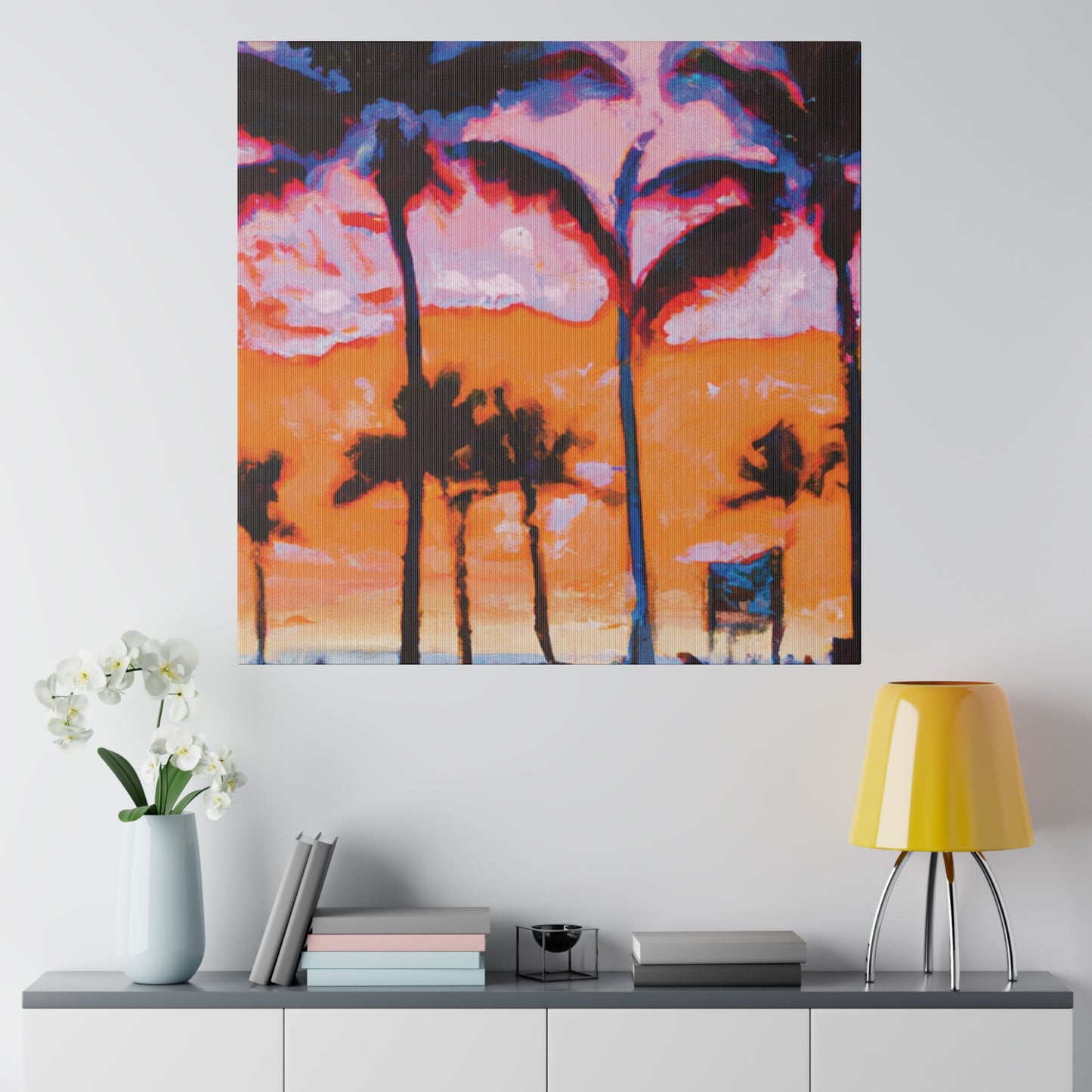 8373X - Miami Beach Sunset Painting Print | Miami | Beach | Sunset | Poster | Home Decor | Wall Art | Canvas