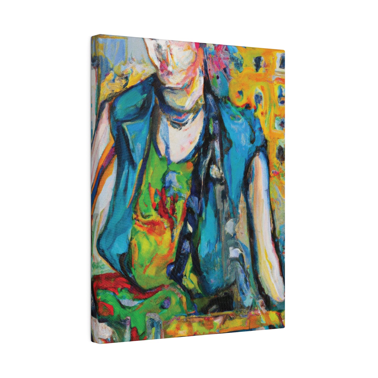 5368N - Rockstar Oil Painting Style Print | Poster | Home Decor | Wall Art | Music Art | Canvas