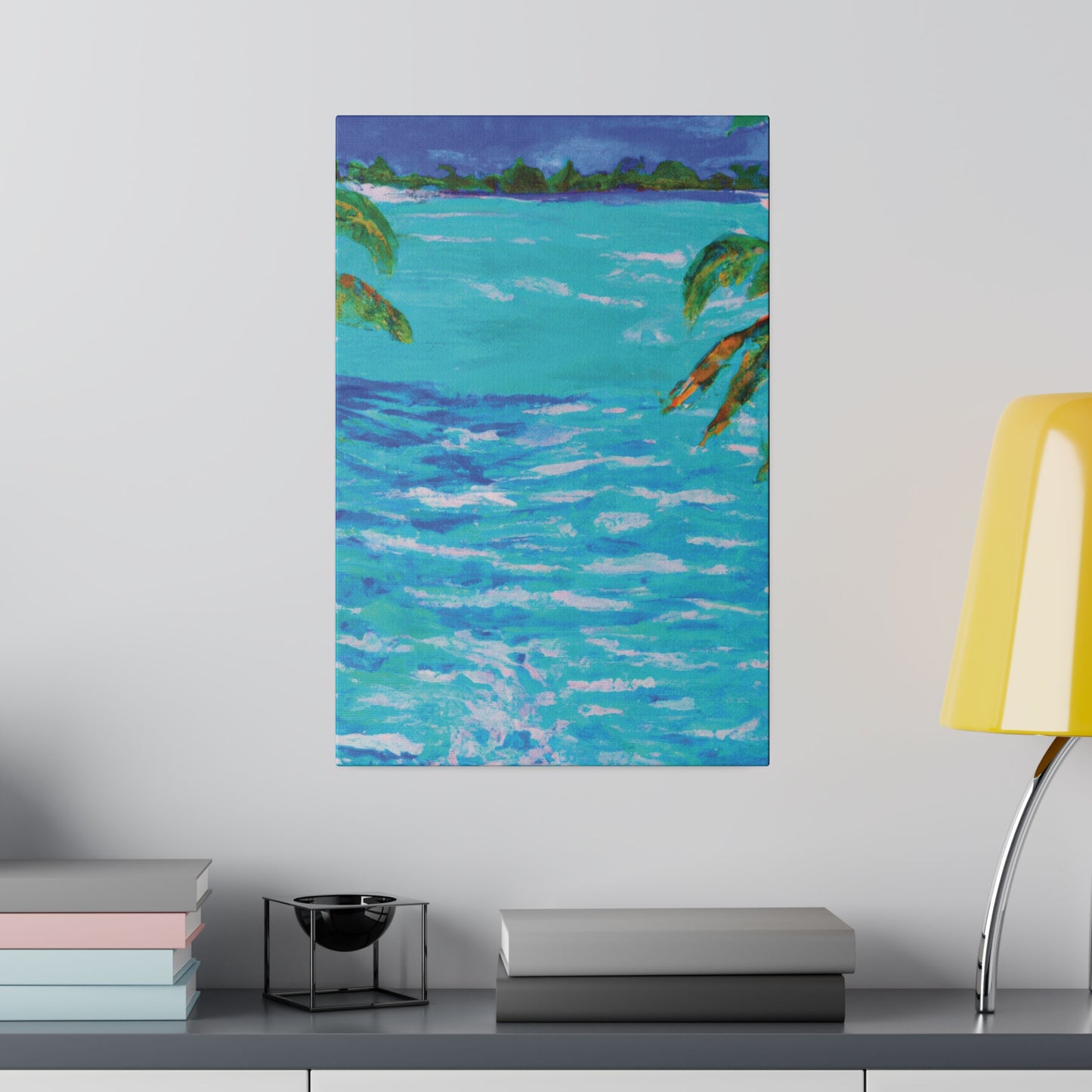 5802L - Bahamas Ocean Painting Print | Bahamas | Ocean | Beach | Poster | Home Decor | Wall Art | Canvas