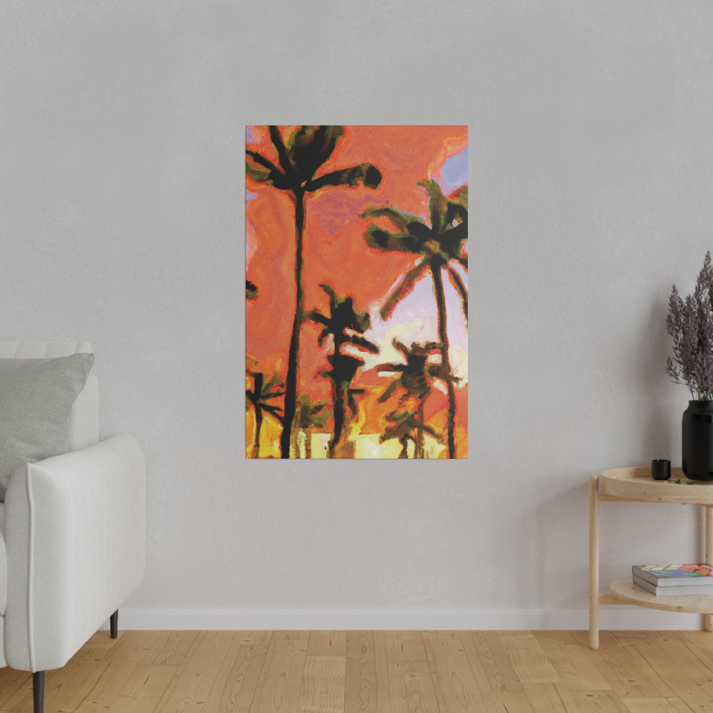 7177X - Miami Beach Sunset Painting Print | Miami | Beach | Sunset | Poster | Home Decor | Wall Art | Canvas