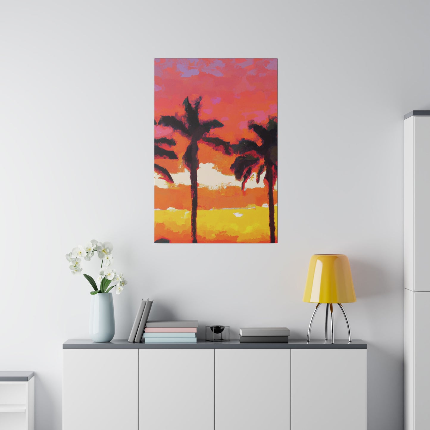 9356P - Miami Beach Sunset Painting Print | Miami | Beach | Sunset | Poster | Home Decor | Wall Art | Canvas