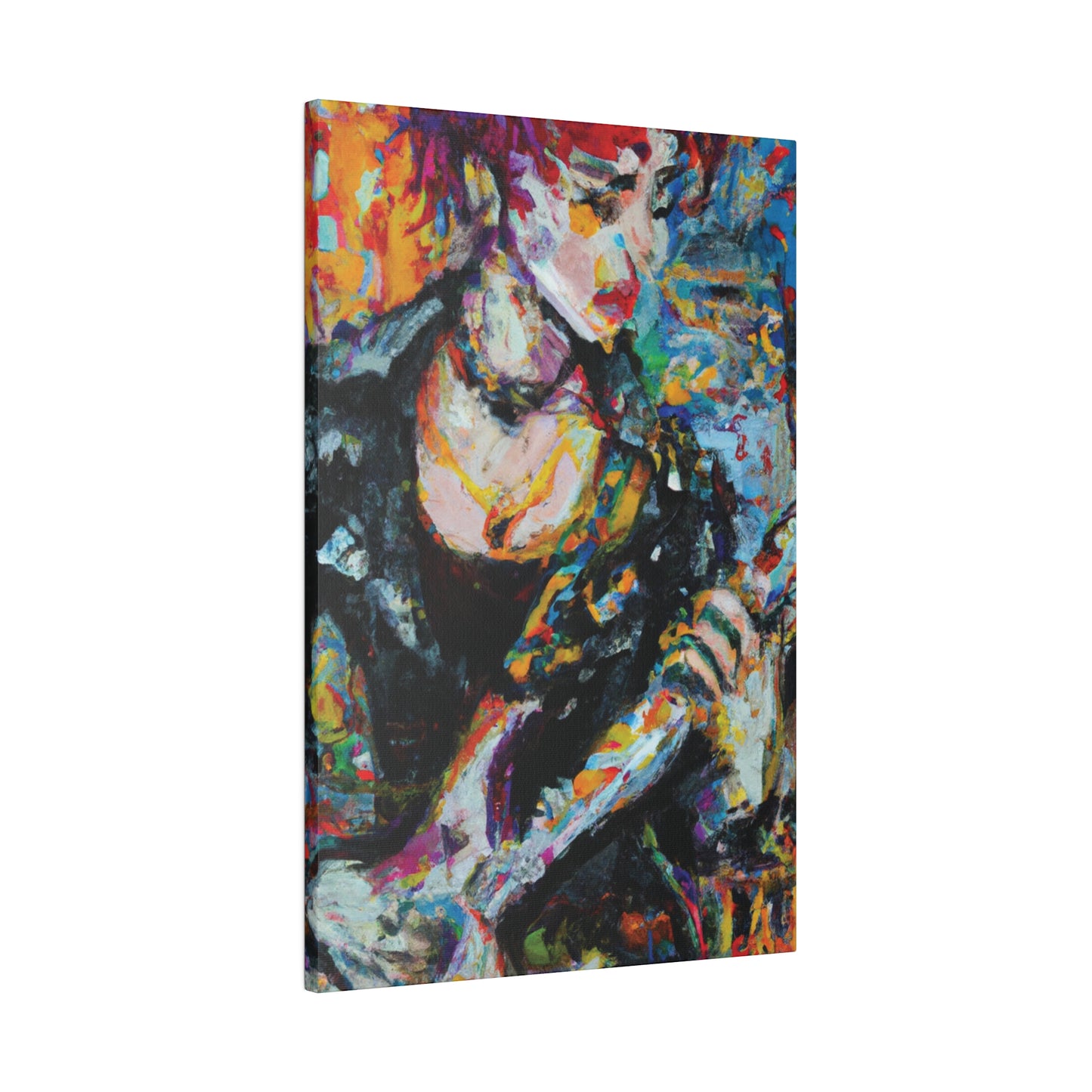 2106T - Rockstar Oil Painting Style Print | Poster | Home Decor | Wall Art | Music Art | Canvas