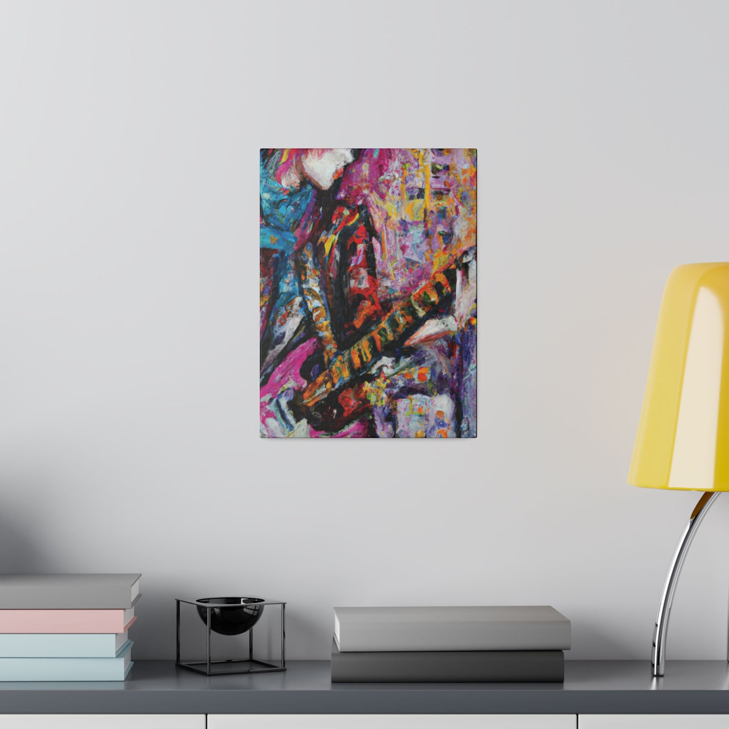 7772X - Rockstar Oil Painting Style Print | Poster | Home Decor | Wall Art | Music Art | Canvas