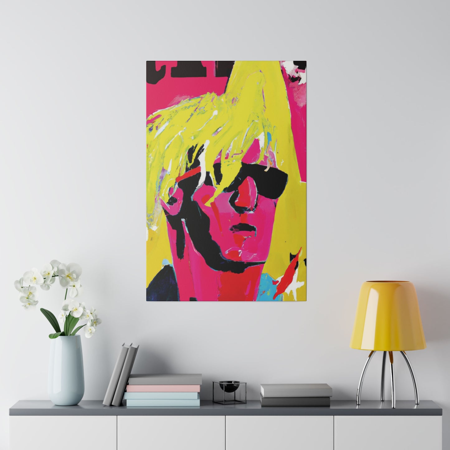 5130P - Rockstar Painting Print | Face | Abstract | Poster | Home Decor | Wall Art | Music Art | Canvas