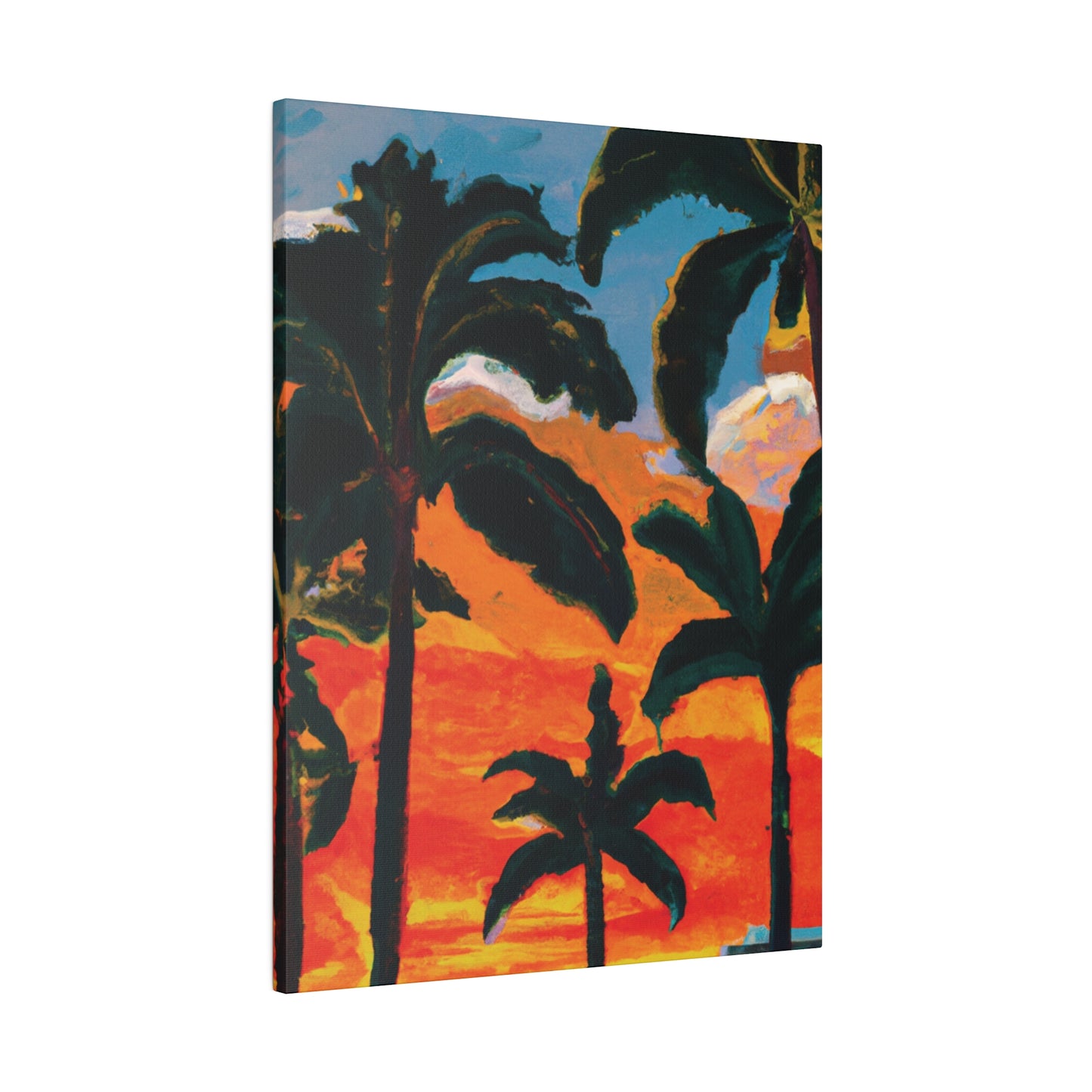 3782G - Miami Beach Sunset Painting Print | Miami | Beach | Sunset | Poster | Home Decor | Wall Art | Canvas