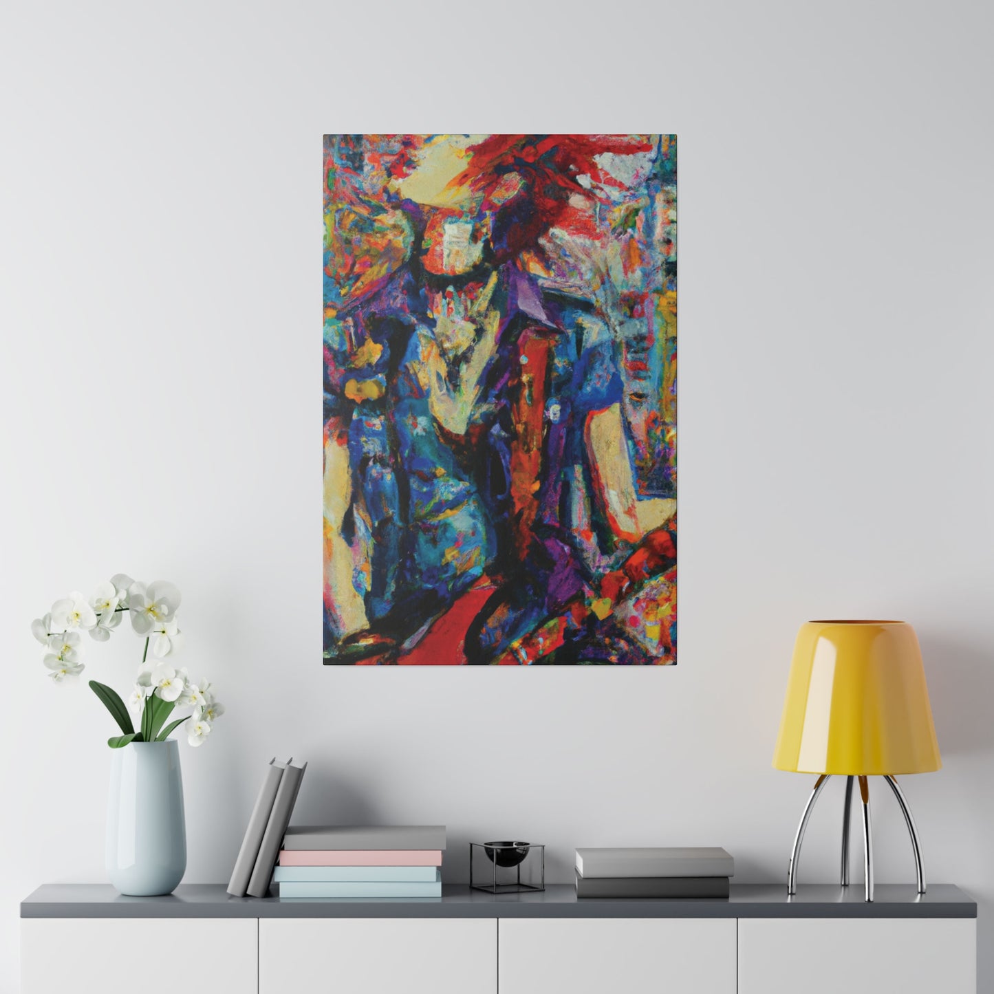9667F - Rockstar Oil Painting Style Print | Poster | Home Decor | Wall Art | Music Art | Canvas