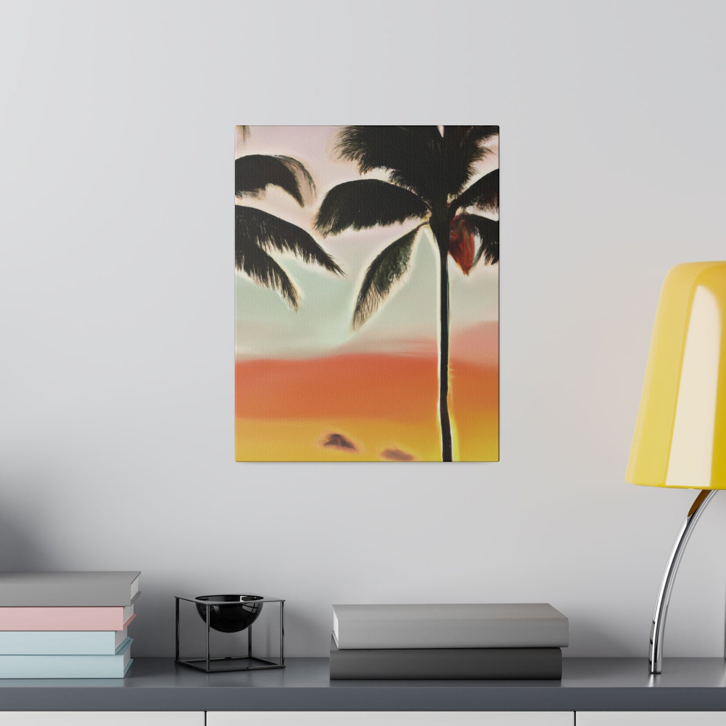 8646K - Miami Beach Sunset Painting Print | Miami | Beach | Sunset | Poster | Home Decor | Wall Art | Canvas