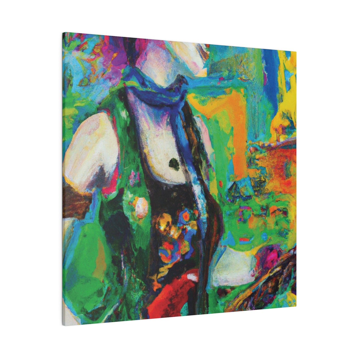 3467C - Rockstar Oil Painting Style Print | Poster | Home Decor | Wall Art | Music Art | Canvas