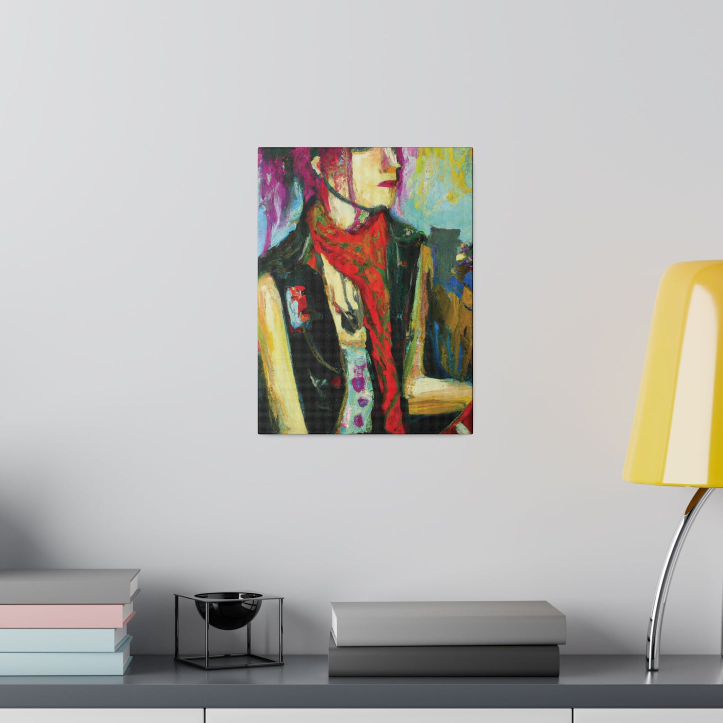 9141P - Rockstar Oil Painting Style Print | Poster | Home Decor | Wall Art | Music Art | Canvas