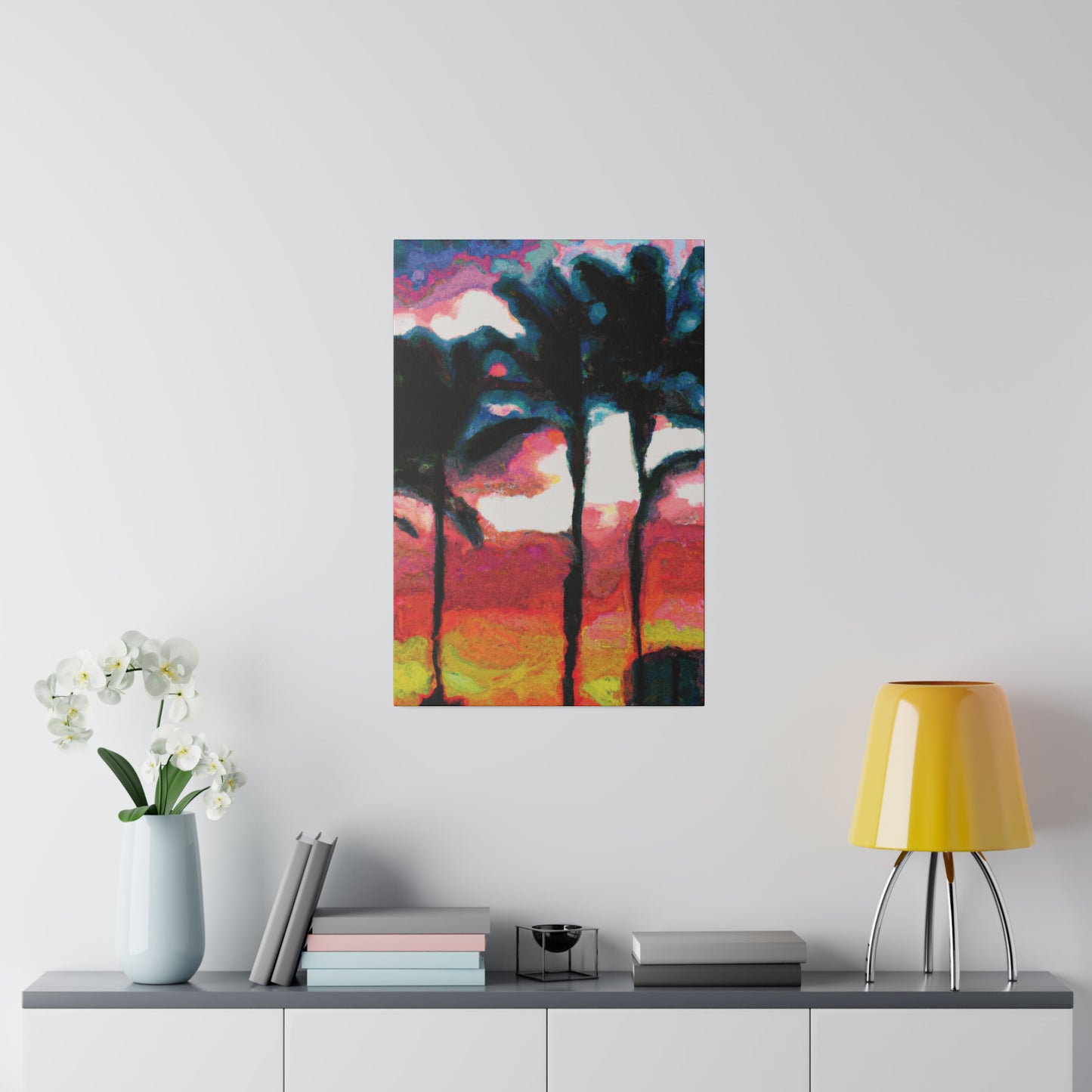 9677K - Miami Beach Sunset Painting Print | Miami | Beach | Sunset | Poster | Home Decor | Wall Art | Canvas