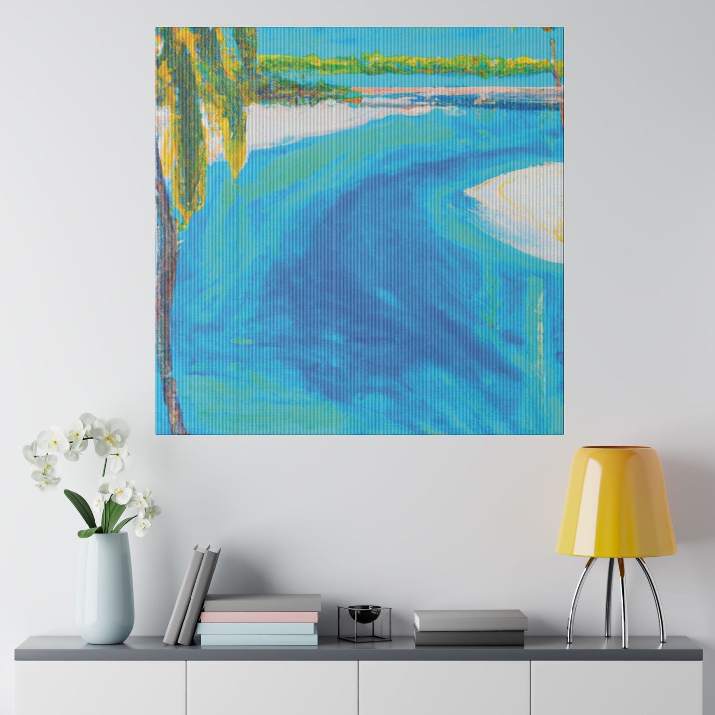 9106H - Bahamas Ocean Painting Print | Bahamas | Ocean | Beach | Poster | Home Decor | Wall Art | Canvas