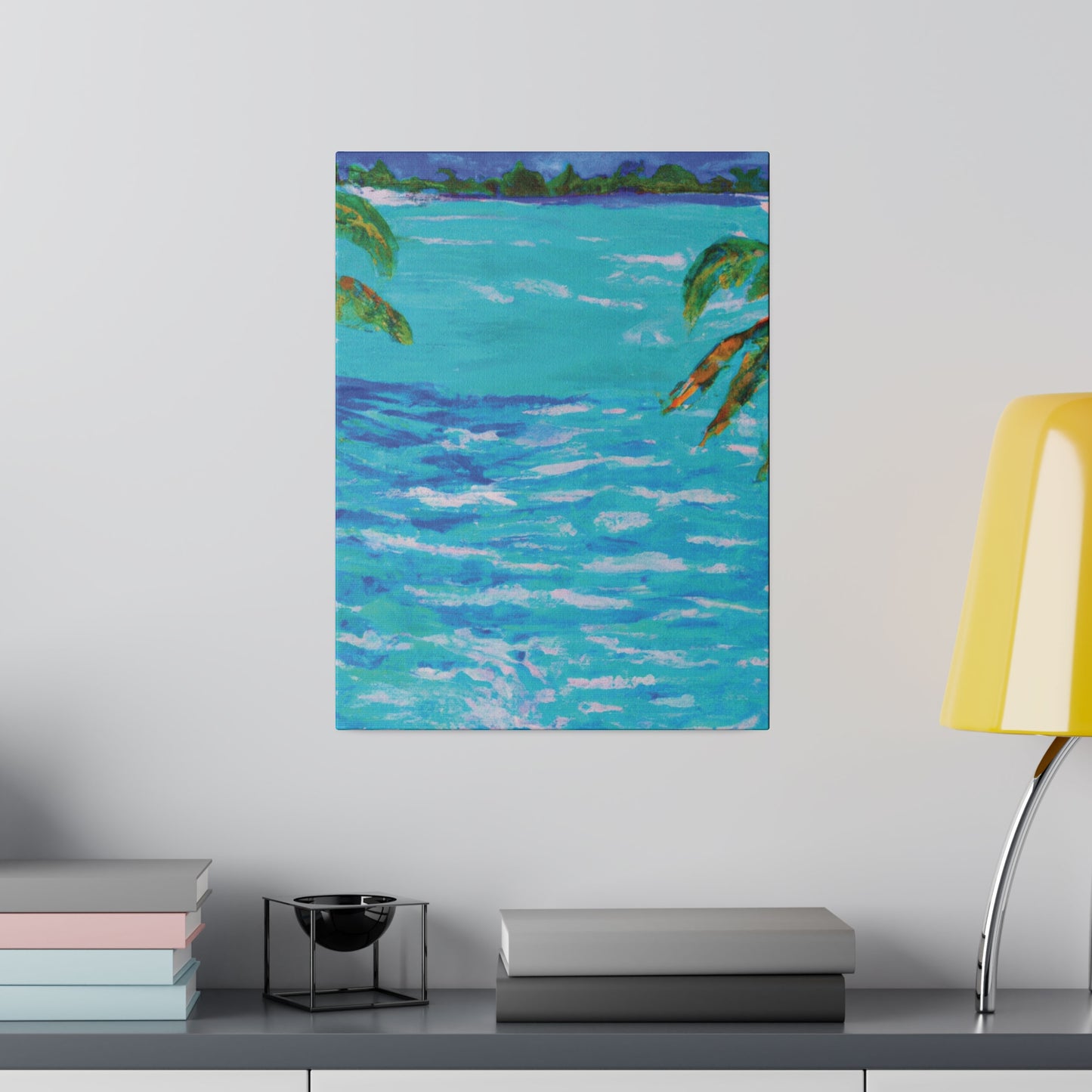 5802L - Bahamas Ocean Painting Print | Bahamas | Ocean | Beach | Poster | Home Decor | Wall Art | Canvas