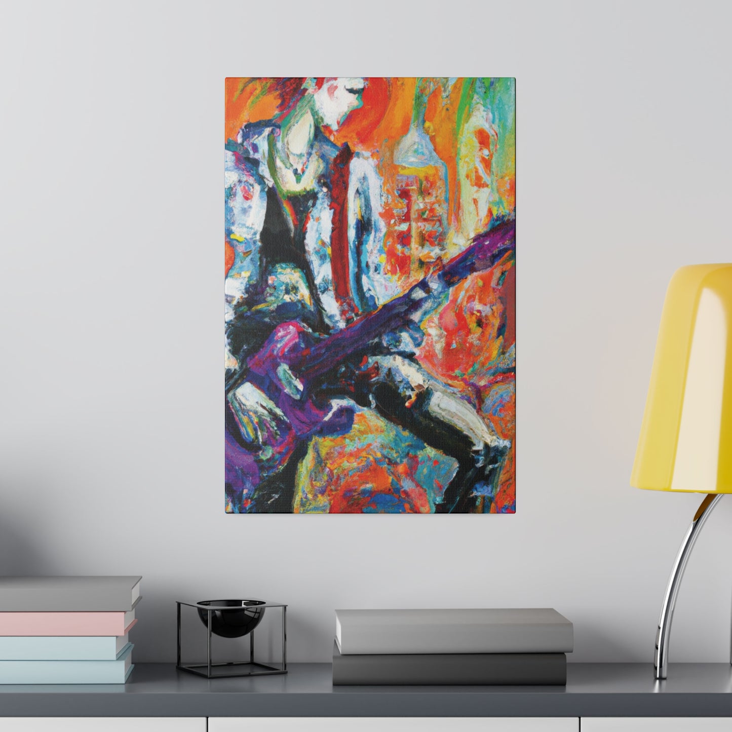 6891P - Rockstar Oil Painting Style Print | Poster | Home Decor | Wall Art | Music Art | Canvas