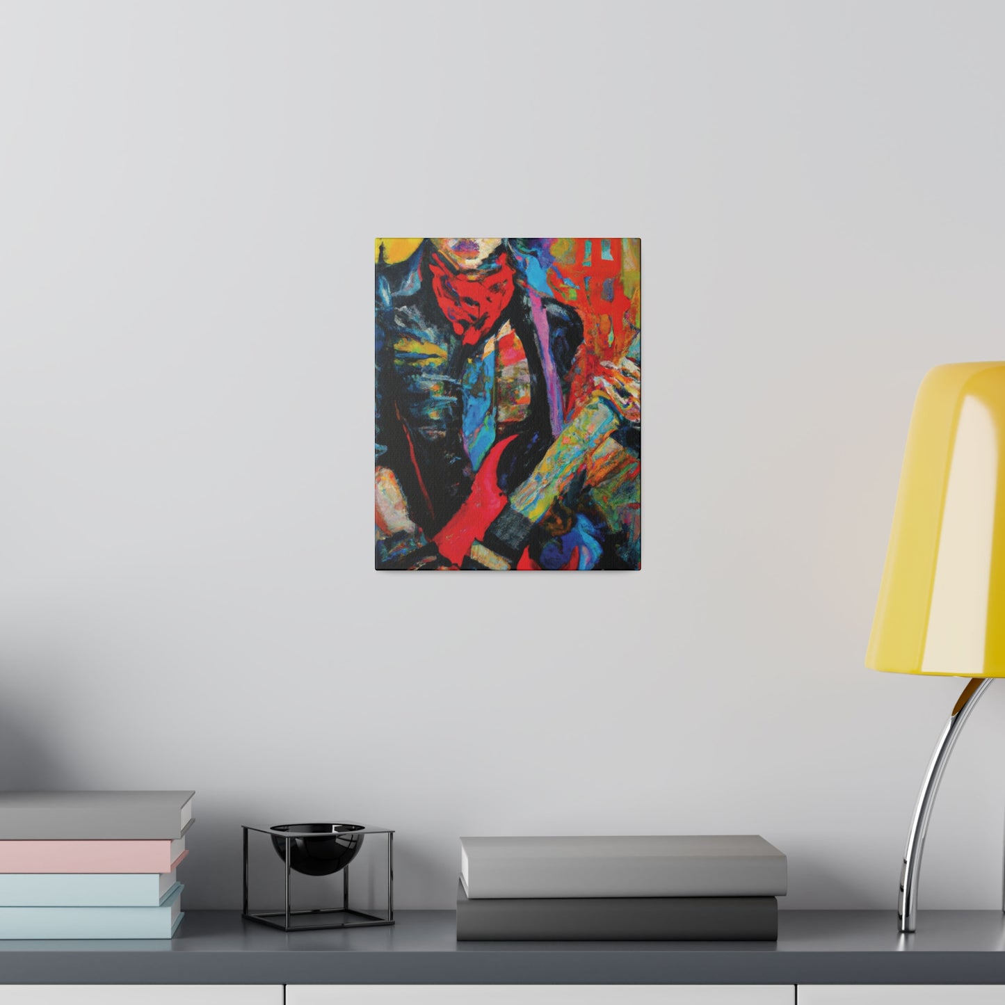8732A - Rockstar Oil Painting Style Print | Poster | Home Decor | Wall Art | Music Art | Canvas