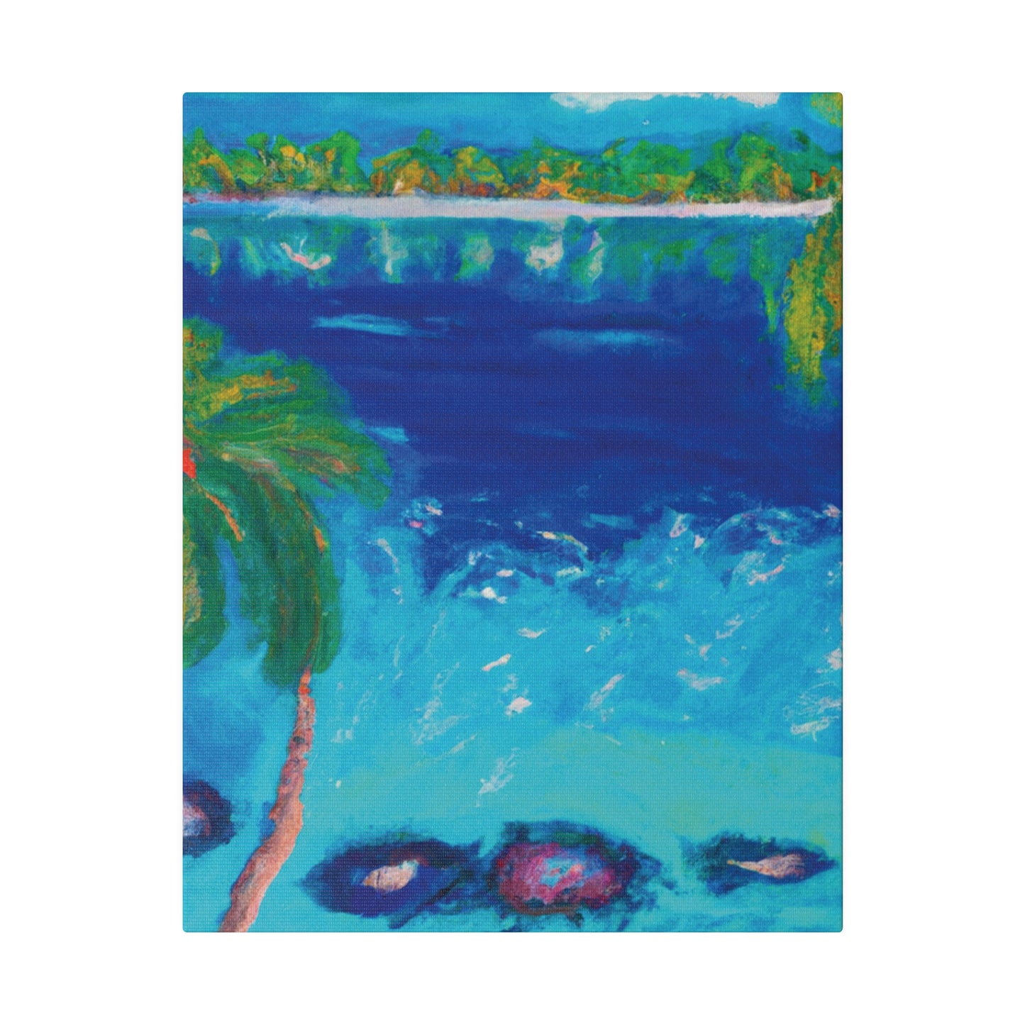 9850E - Bahamas Ocean Painting Print | Bahamas | Ocean | Beach | Poster | Home Decor | Wall Art | Canvas