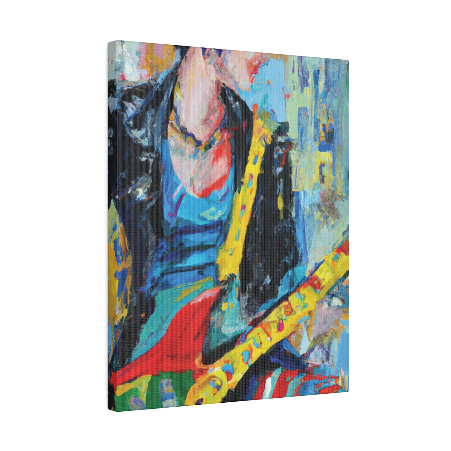 514Y - Rockstar Oil Painting Style Print | Poster | Home Decor | Wall Art | Music Art | Canvas