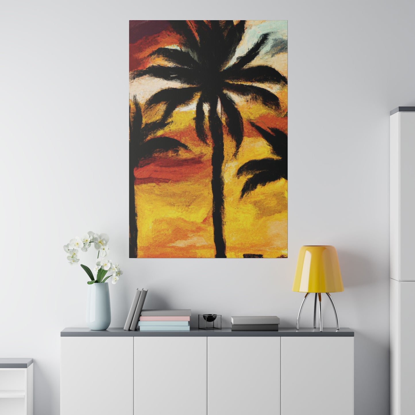 3122C - Miami Beach Sunset Painting Print | Miami | Beach | Sunset | Poster | Home Decor | Wall Art | Canvas