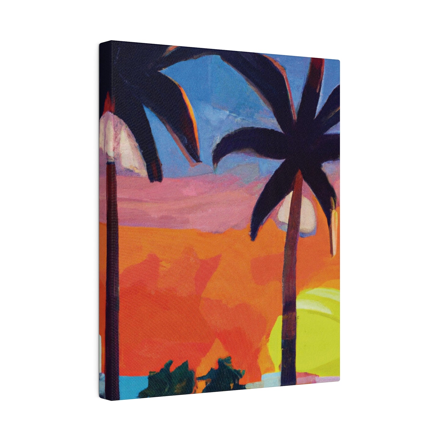 7368X - Miami Beach Sunset Painting Print | Miami | Beach | Sunset | Poster | Home Decor | Wall Art | Canvas