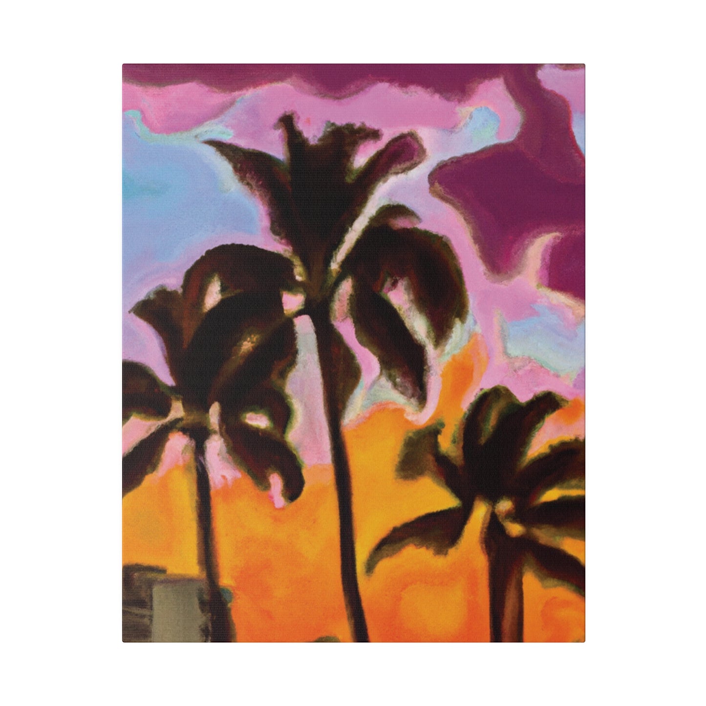 6721C - Miami Beach Sunset Painting Print | Miami | Beach | Sunset | Poster | Home Decor | Wall Art | Canvas