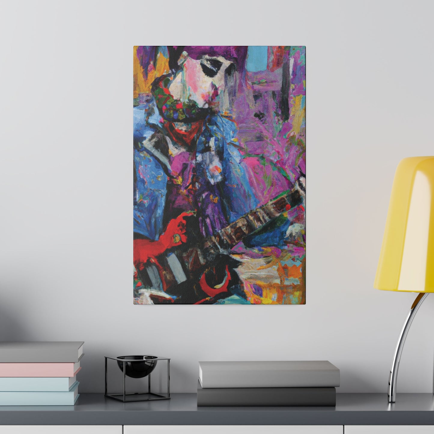9210O - Rockstar Oil Painting Style Print | Poster | Home Decor | Wall Art | Music Art | Canvas