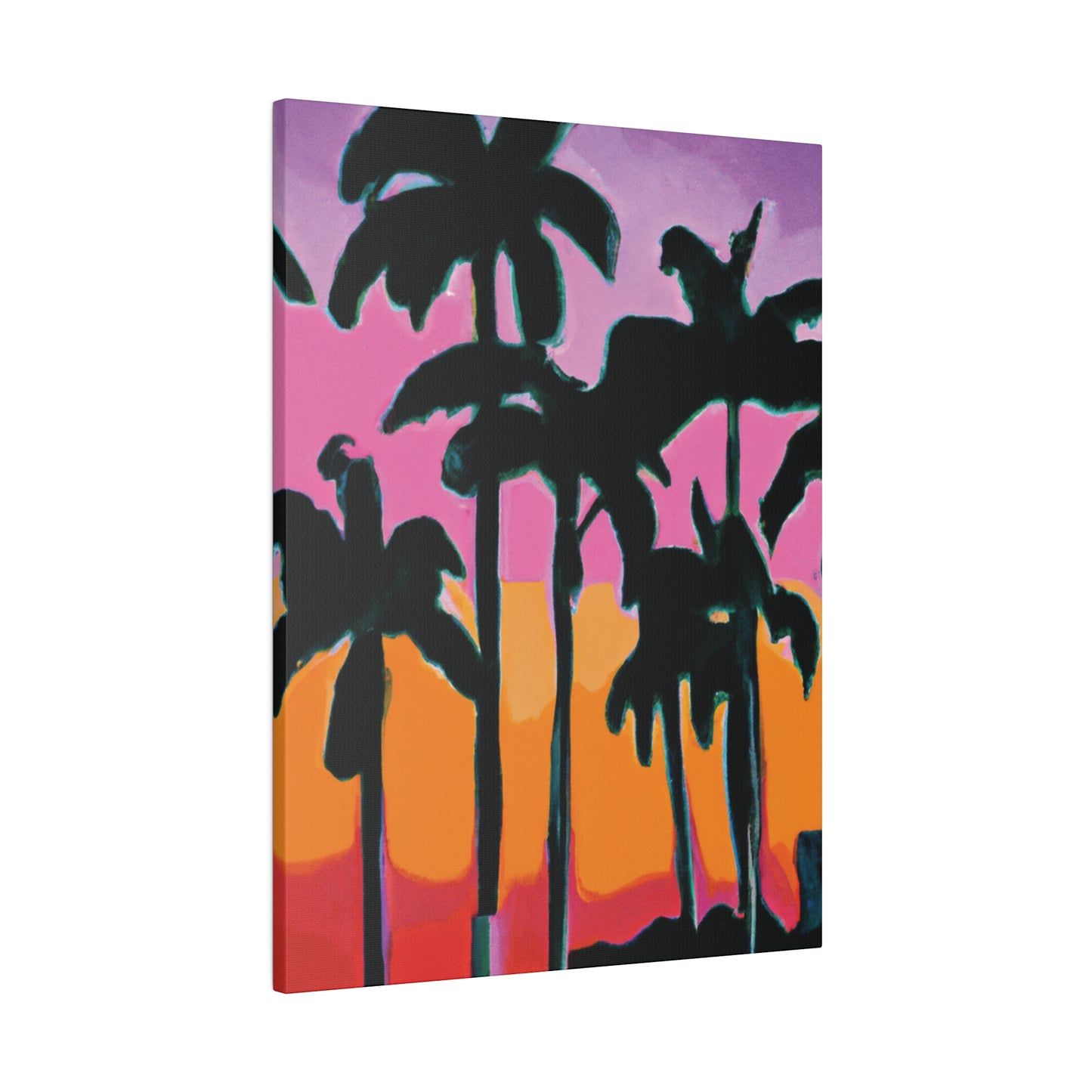 5108P - Miami Beach Sunset Painting Print | Miami | Beach | Sunset | Poster | Home Decor | Wall Art | Canvas