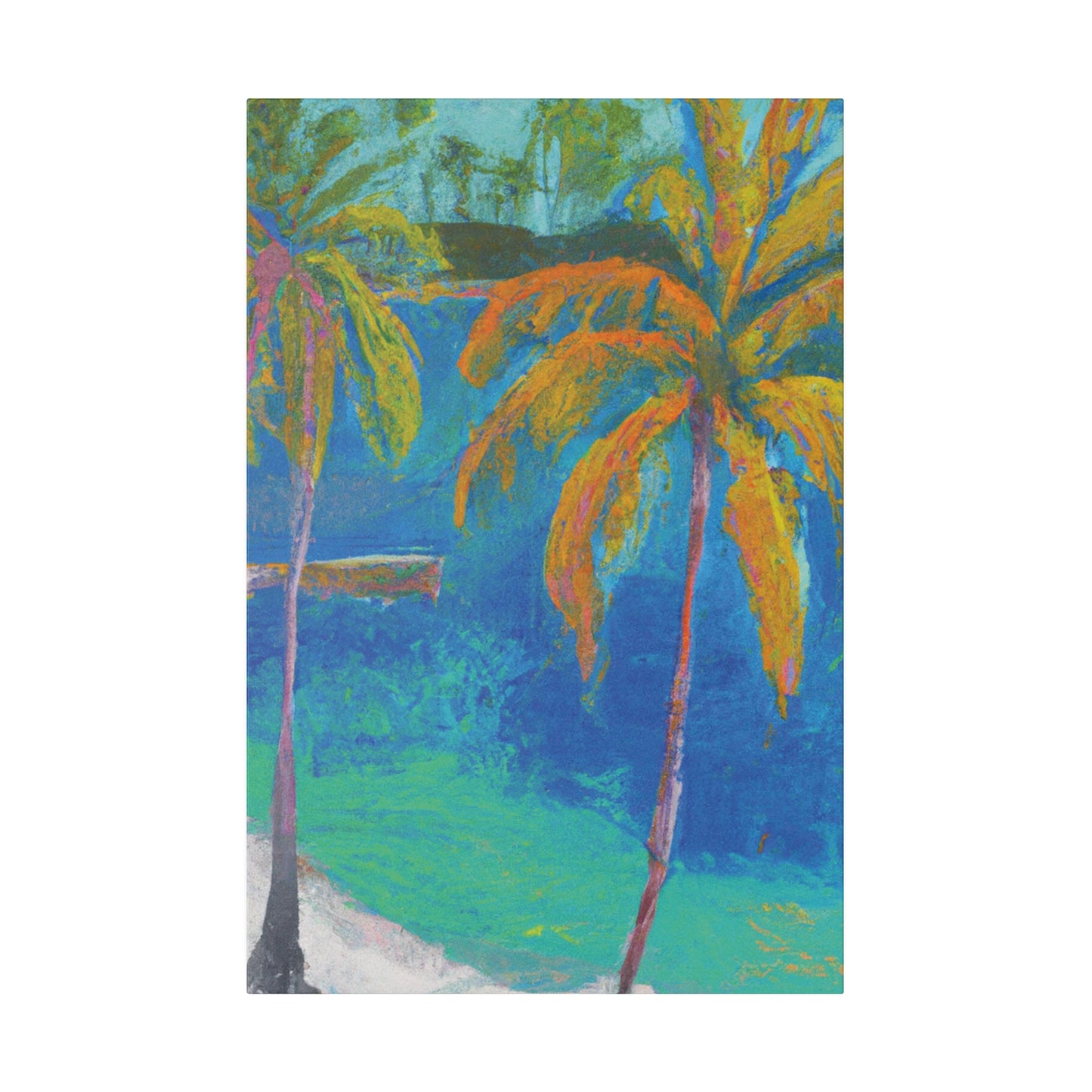 5481T - Bahamas Ocean Painting Print | Bahamas | Ocean | Beach | Poster | Home Decor | Wall Art | Canvas