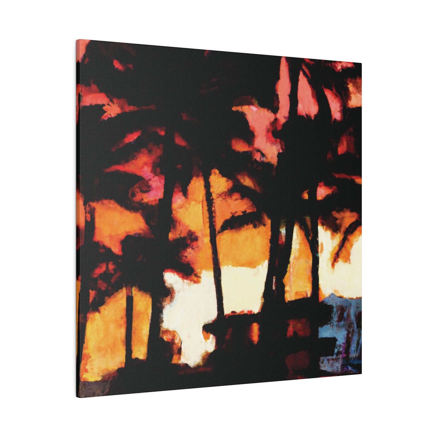 8498K - Miami Beach Sunset Painting Print | Miami | Beach | Sunset | Poster | Home Decor | Wall Art | Canvas