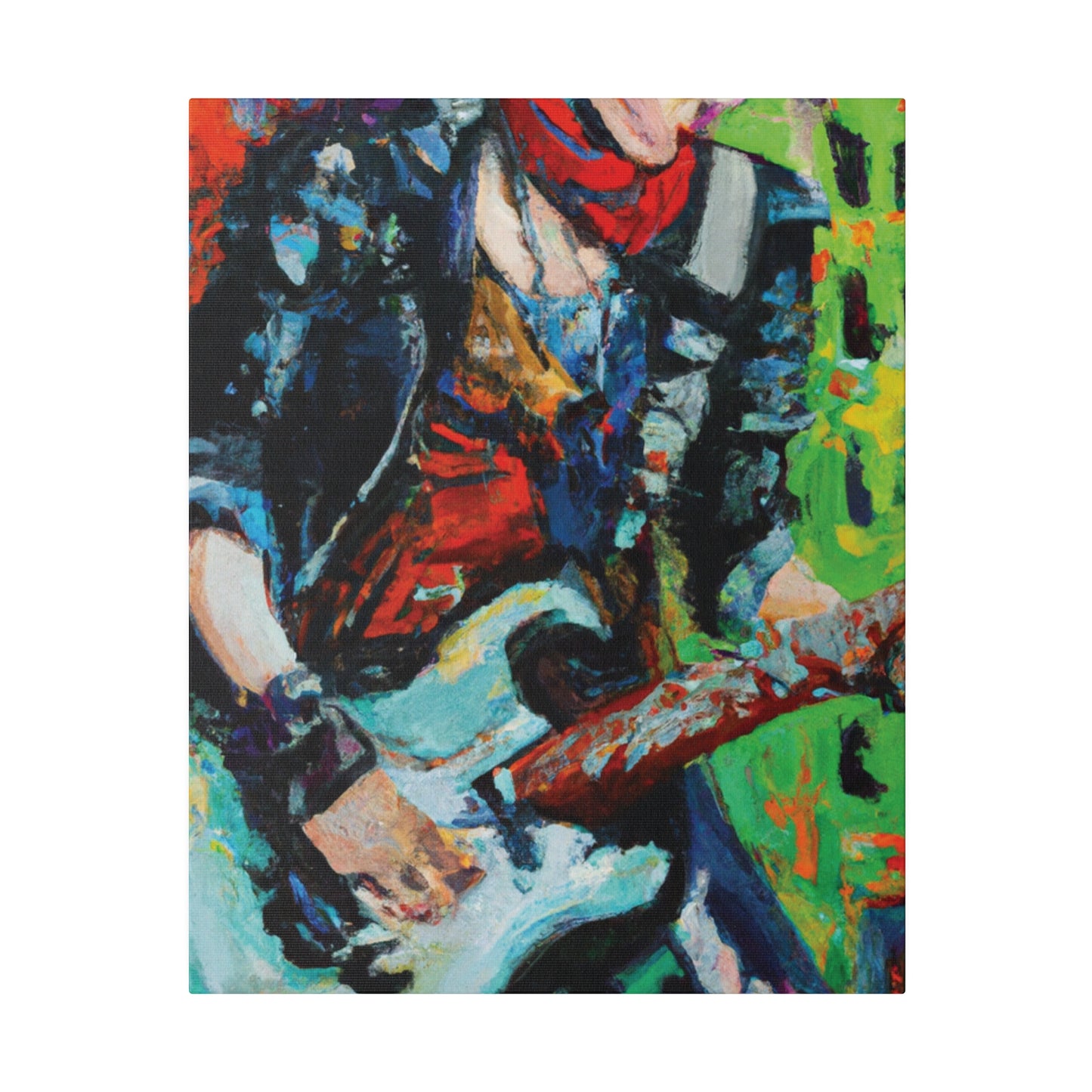 4485G - Rockstar Oil Painting Style Print | Poster | Home Decor | Wall Art | Music Art | Canvas