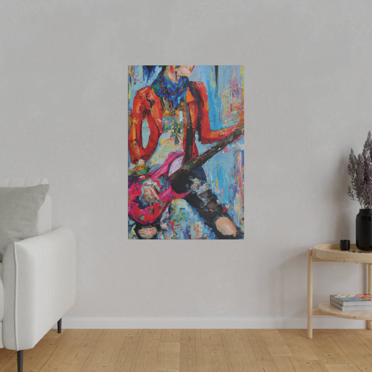 3189X - Rockstar Oil Painting Style Print | Poster | Home Decor | Wall Art | Music Art | Canvas