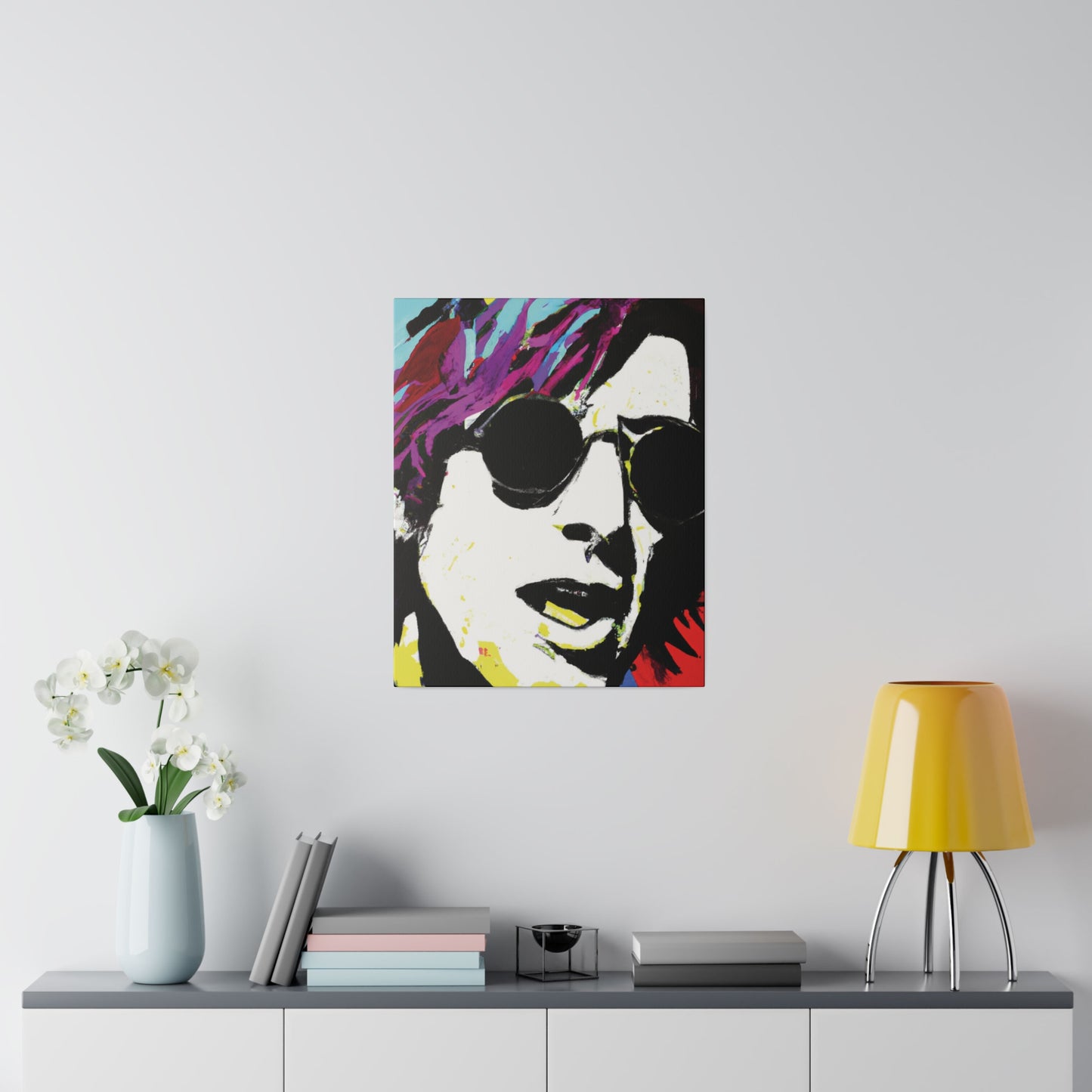 9436F - Rockstar Painting Print | Face | Abstract | Poster | Home Decor | Wall Art | Music Art | Canvas