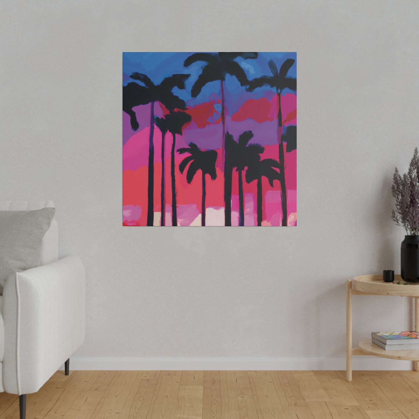 7245Y - Miami Beach Sunset Painting Print | Miami | Beach | Sunset | Poster | Home Decor | Wall Art | Canvas