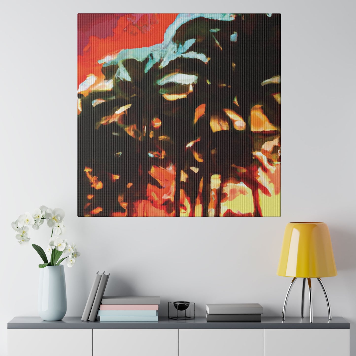 4052W - Miami Beach Sunset Painting Print | Miami | Beach | Sunset | Poster | Home Decor | Wall Art | Canvas