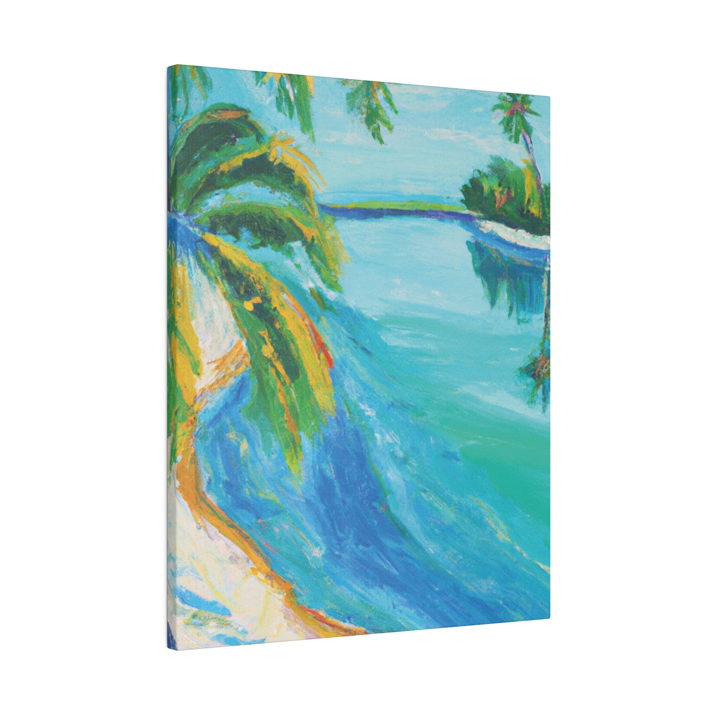 5339K - Bahamas Ocean Painting Print | Bahamas | Ocean | Beach | Poster | Home Decor | Wall Art | Canvas