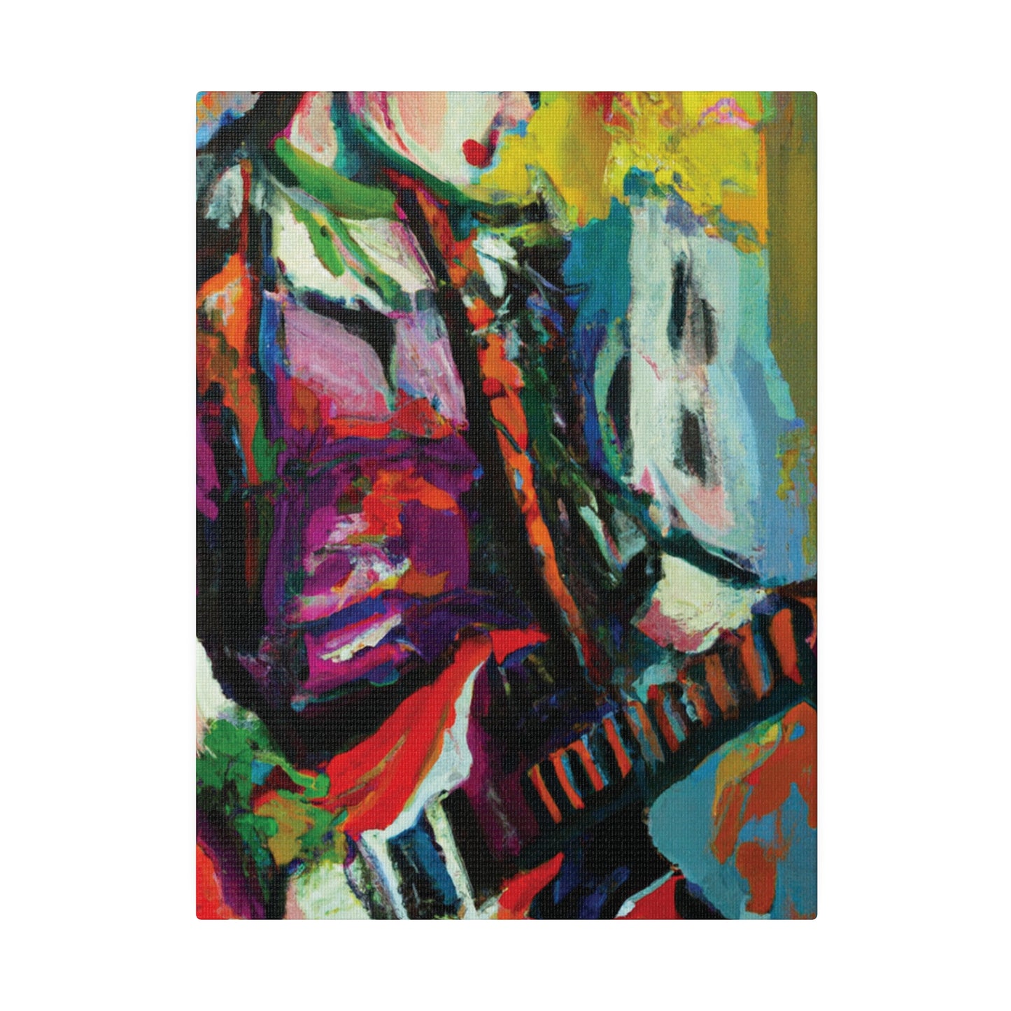 2671G - Rockstar Oil Painting Style Print | Poster | Home Decor | Wall Art | Music Art | Canvas