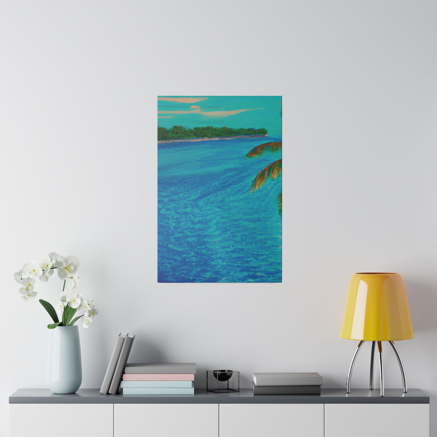 3303Q - Bahamas Ocean Painting Print | Bahamas | Ocean | Beach | Poster | Home Decor | Wall Art | Canvas