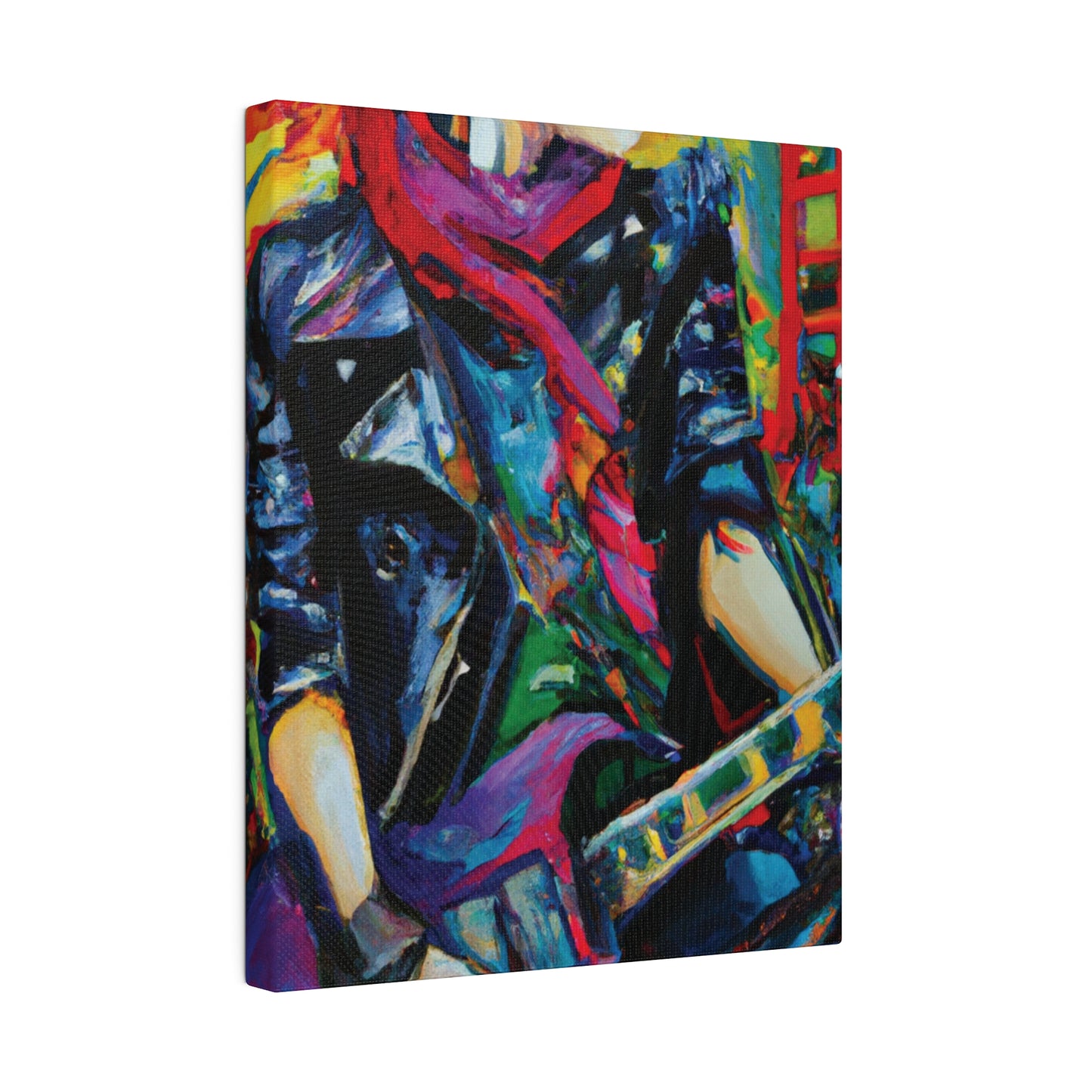 9413L - Rockstar Oil Painting Style Print | Poster | Home Decor | Wall Art | Music Art | Canvas