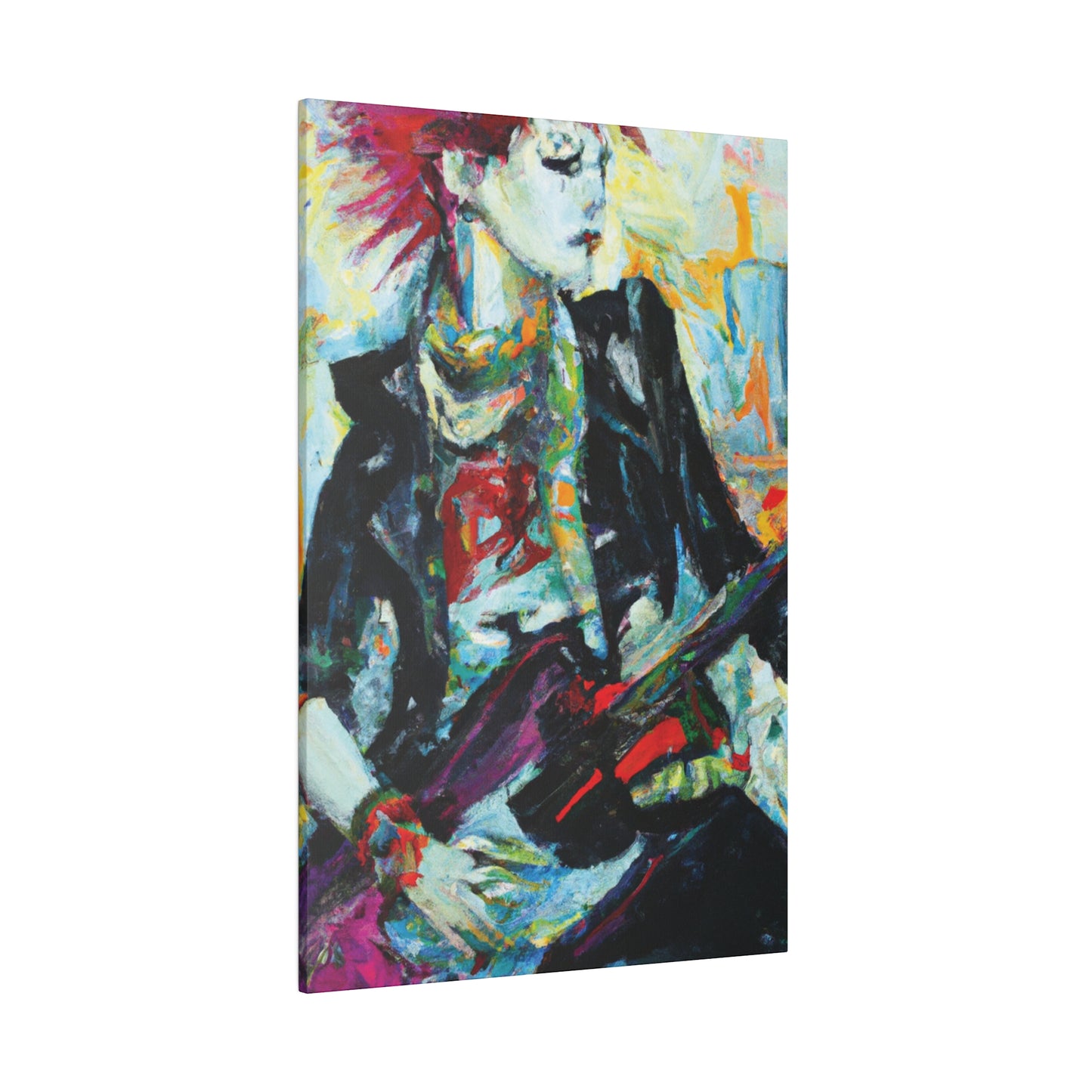 8915H - Rockstar Oil Painting Style Print | Poster | Home Decor | Wall Art | Music Art | Canvas