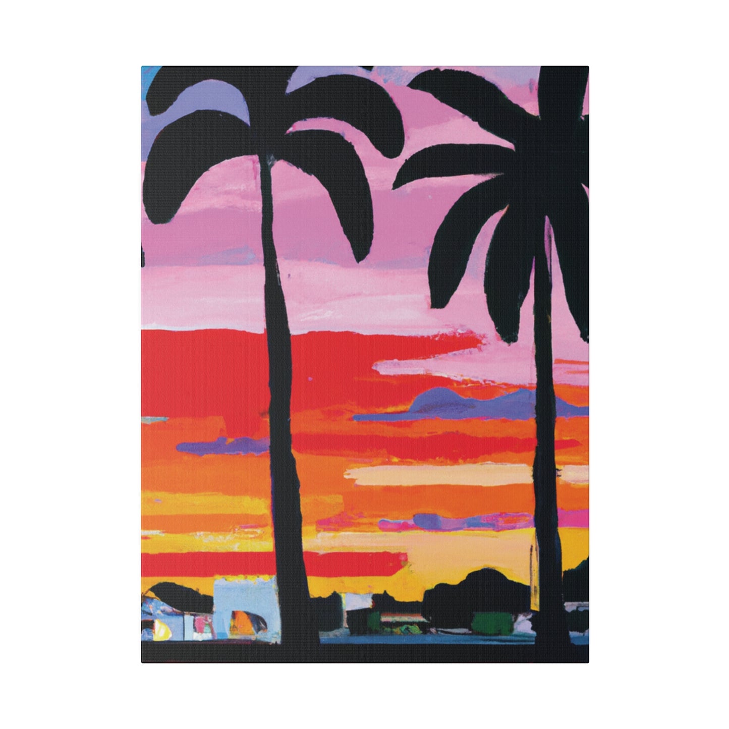 8284X - Miami Beach Sunset Painting Print | Miami | Beach | Sunset | Poster | Home Decor | Wall Art | Canvas