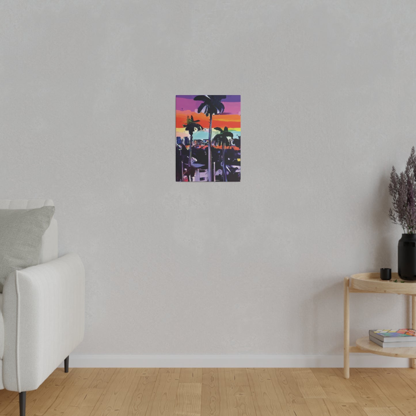 8668T - Miami Beach Sunset Painting Print | Miami | Beach | Sunset | Poster | Home Decor | Wall Art | Canvas