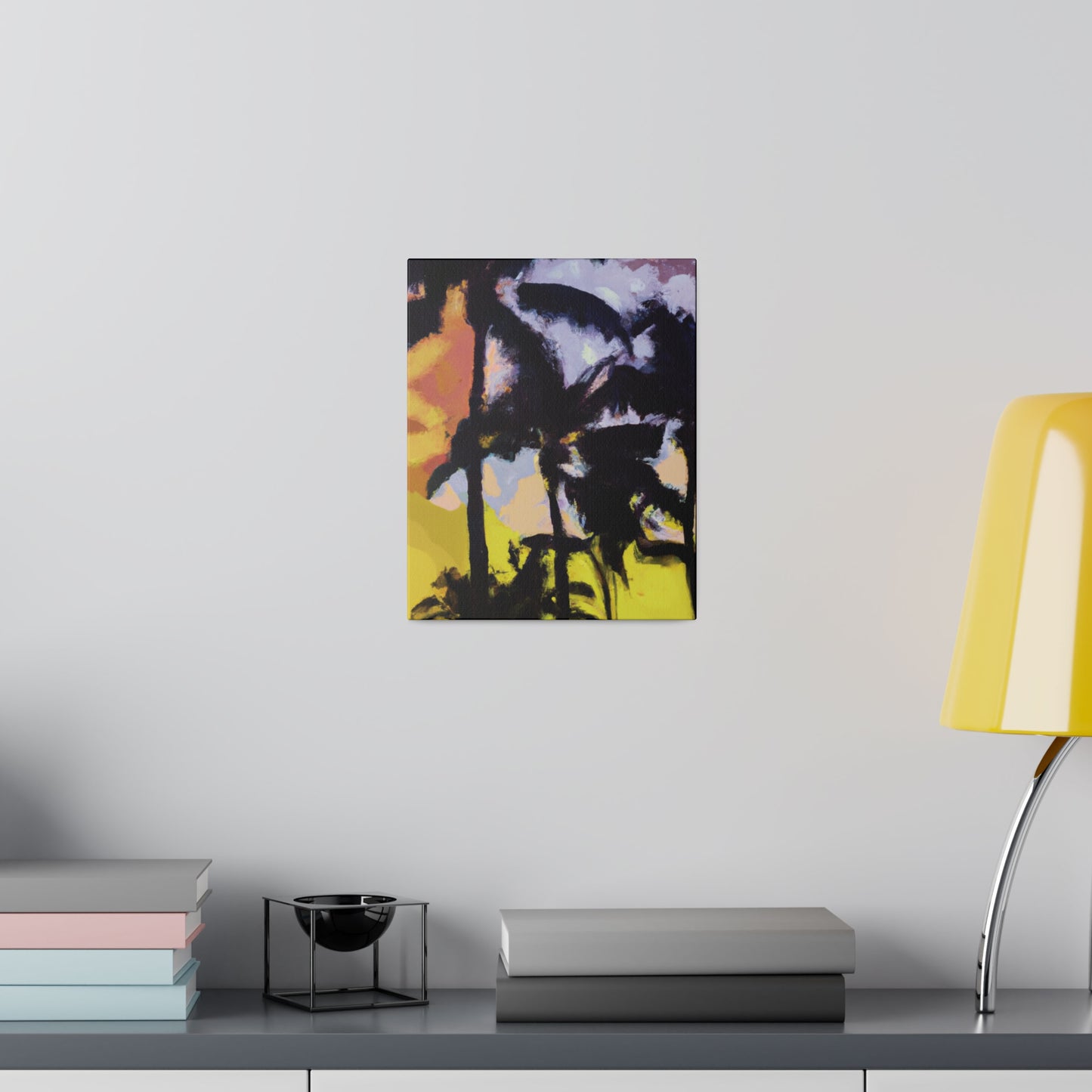 3753W - Miami Beach Sunset Painting Print | Miami | Beach | Sunset | Poster | Home Decor | Wall Art | Canvas