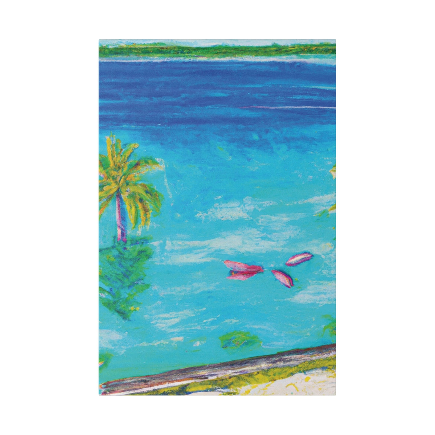 9387Q - Bahamas Ocean Painting Print | Bahamas | Ocean | Beach | Poster | Home Decor | Wall Art | Canvas