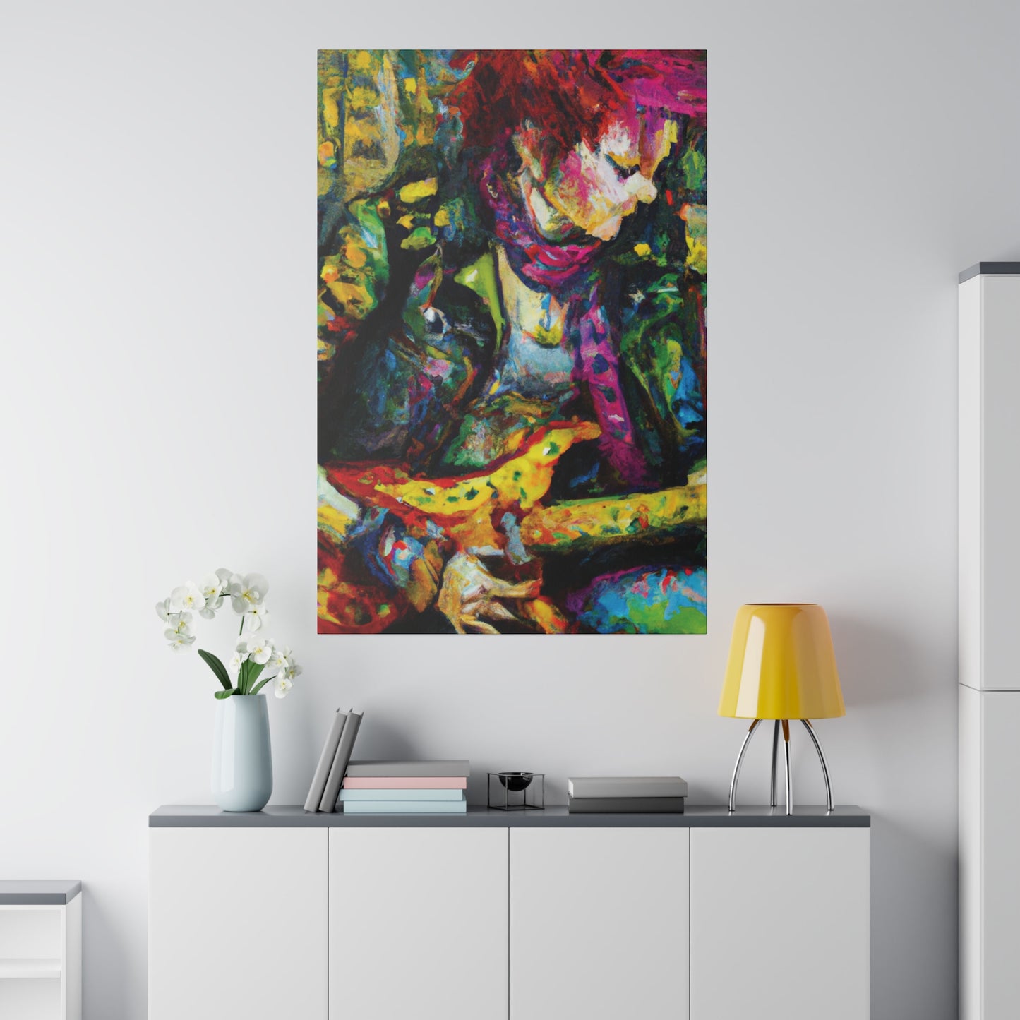 3668A - Rockstar Oil Painting Style Print | Poster | Home Decor | Wall Art | Music Art | Canvas
