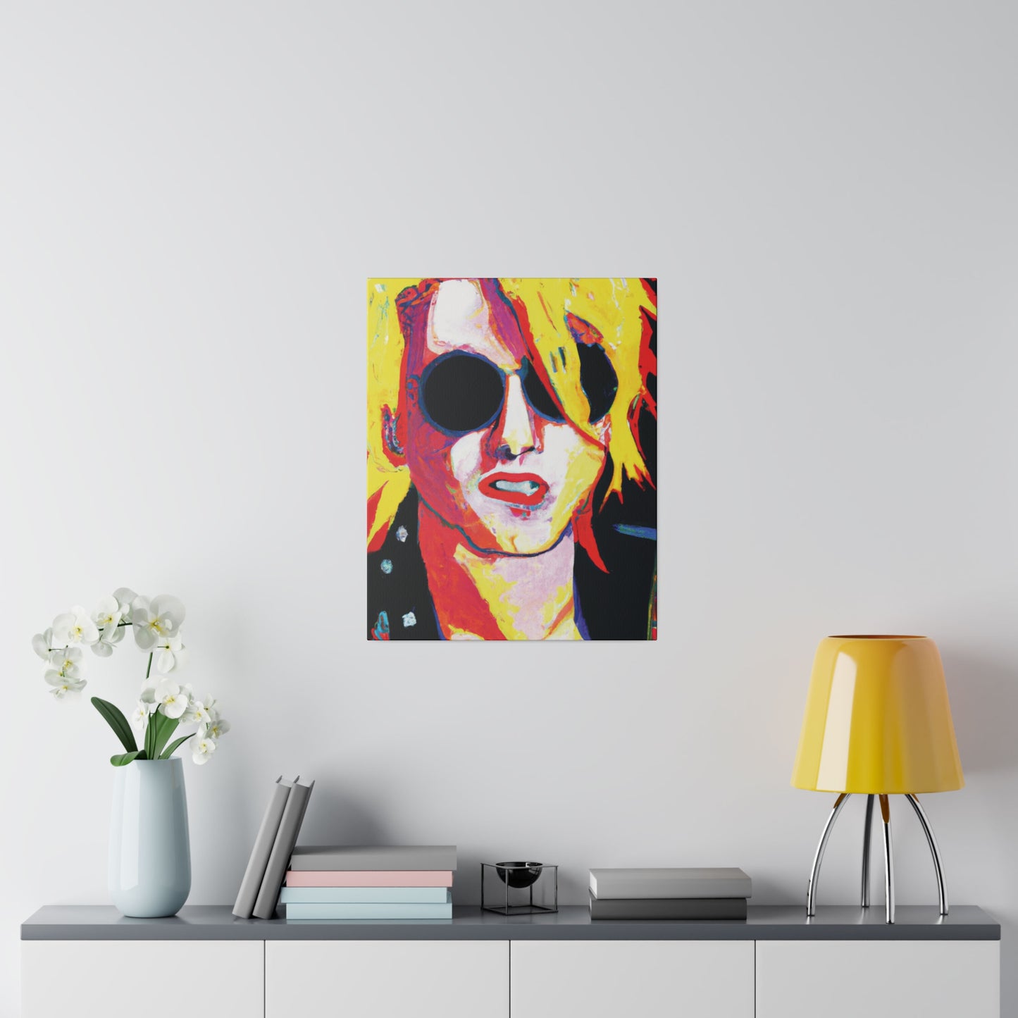 4786R - Rockstar Painting Print | Face | Abstract | Poster | Home Decor | Wall Art | Music Art | Canvas