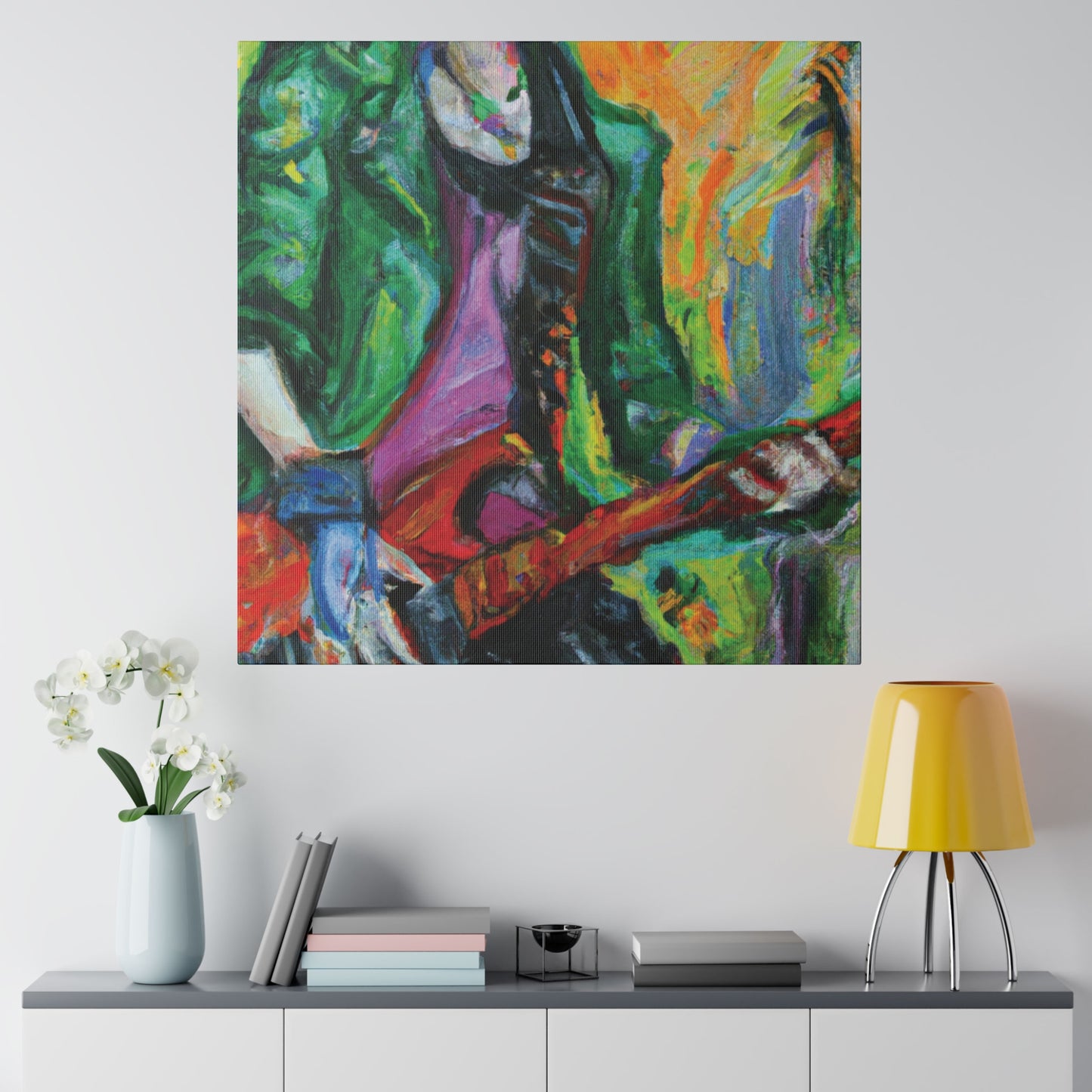 8272F - Rockstar Oil Painting Style Print | Poster | Home Decor | Wall Art | Music Art | Canvas