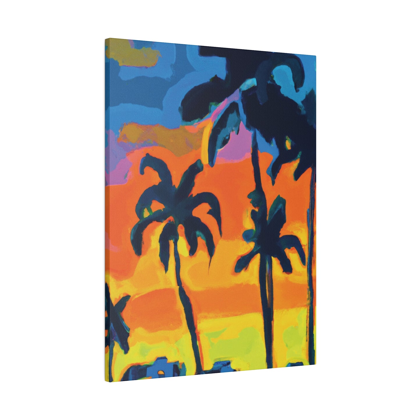 5462R - Miami Beach Sunset Painting Print | Miami | Beach | Sunset | Poster | Home Decor | Wall Art | Canvas