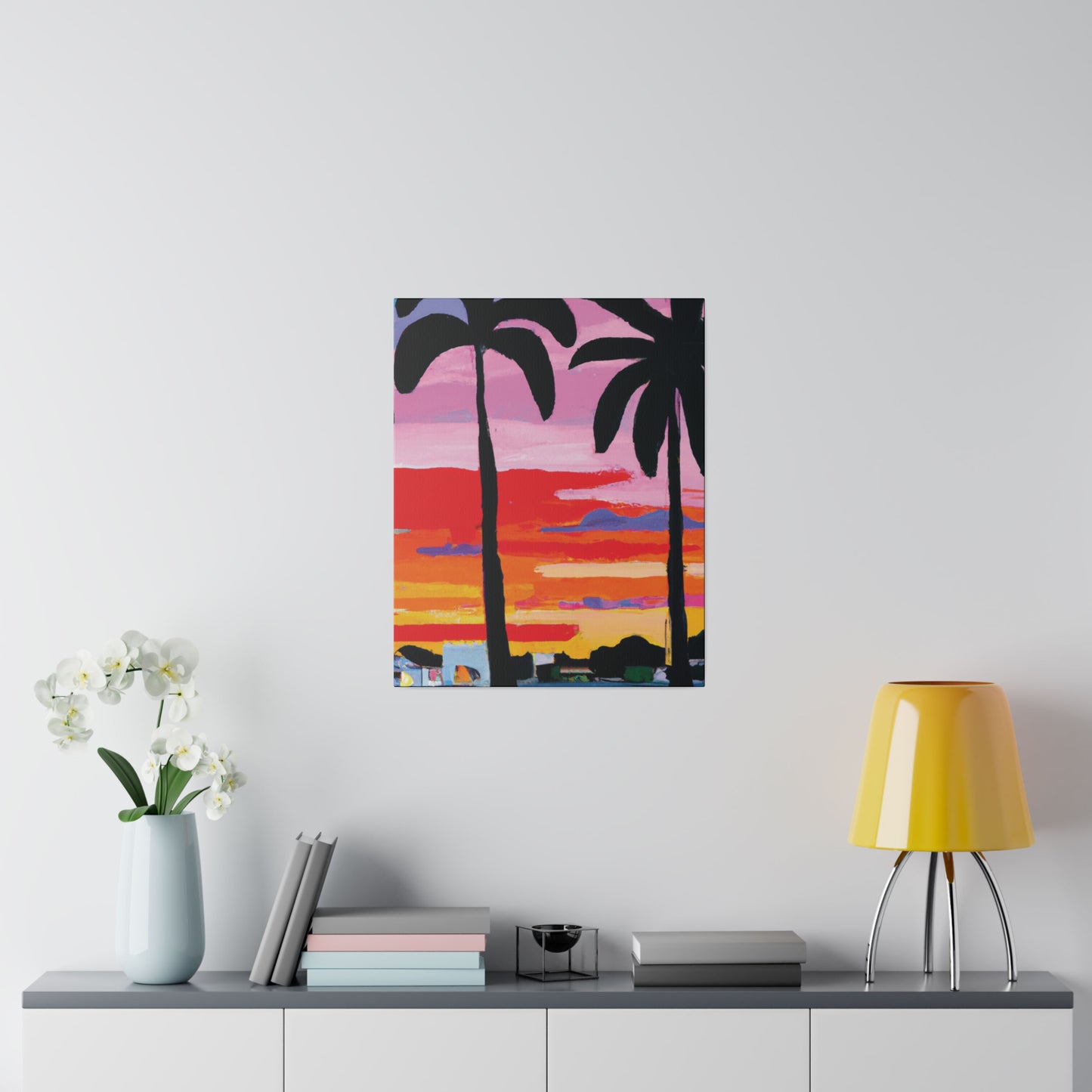 8284X - Miami Beach Sunset Painting Print | Miami | Beach | Sunset | Poster | Home Decor | Wall Art | Canvas