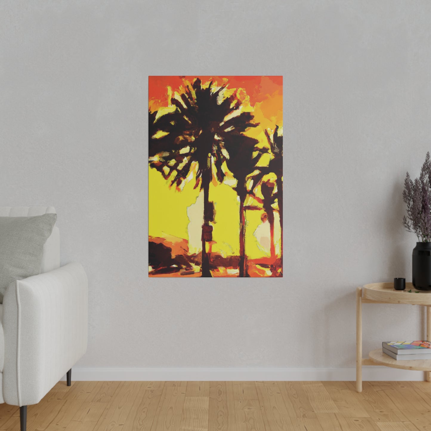 8336Q - Miami Beach Sunset Painting Print | Miami | Beach | Sunset | Poster | Home Decor | Wall Art | Canvas