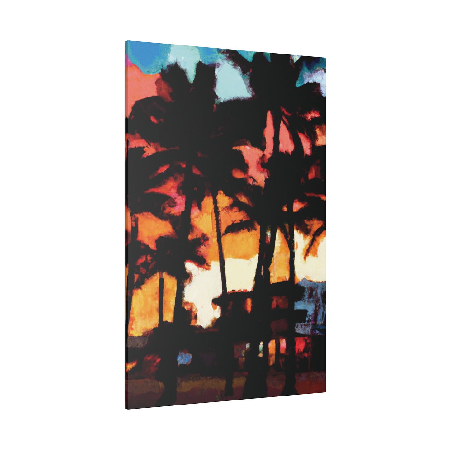 8498K - Miami Beach Sunset Painting Print | Miami | Beach | Sunset | Poster | Home Decor | Wall Art | Canvas