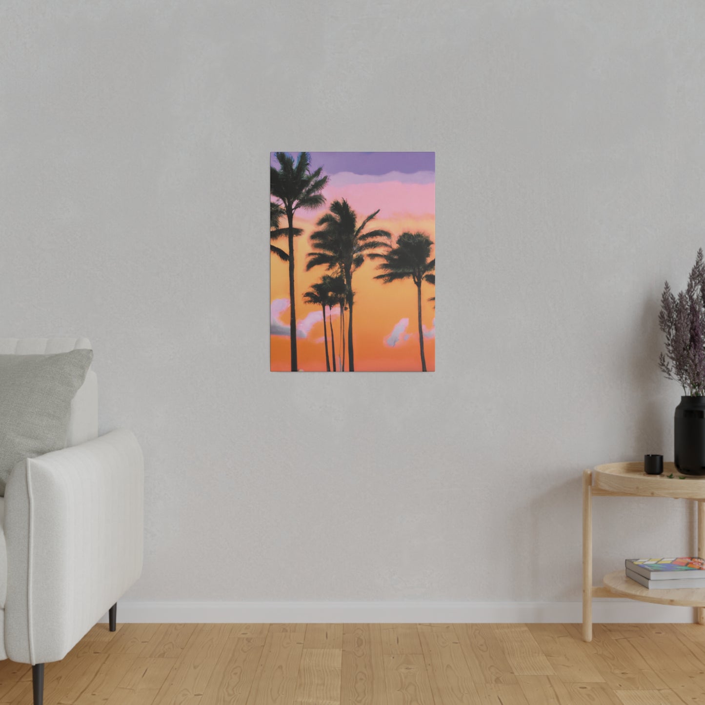 4126T - Miami Beach Sunset Painting Print | Miami | Beach | Sunset | Poster | Home Decor | Wall Art | Canvas