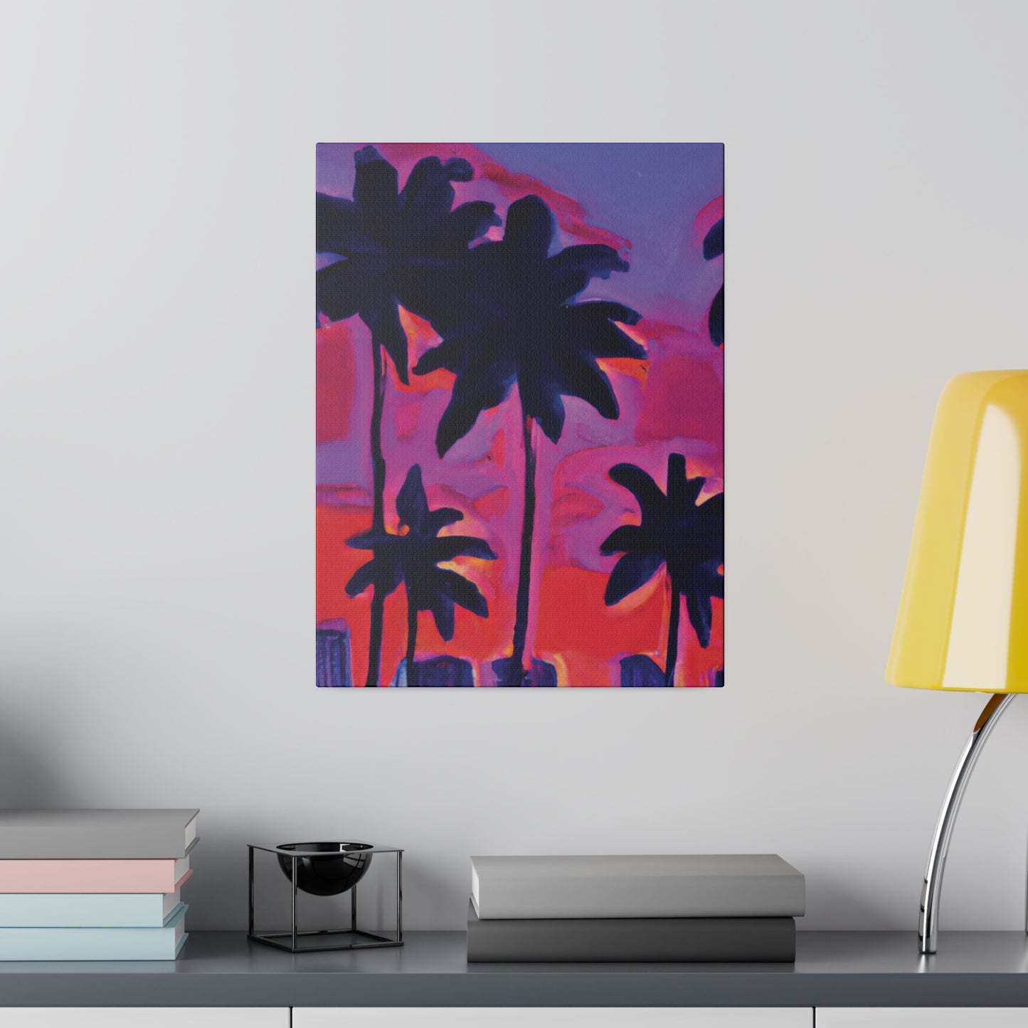 641R - Miami Beach Sunset Painting Print | Miami | Beach | Sunset | Poster | Home Decor | Wall Art | Canvas